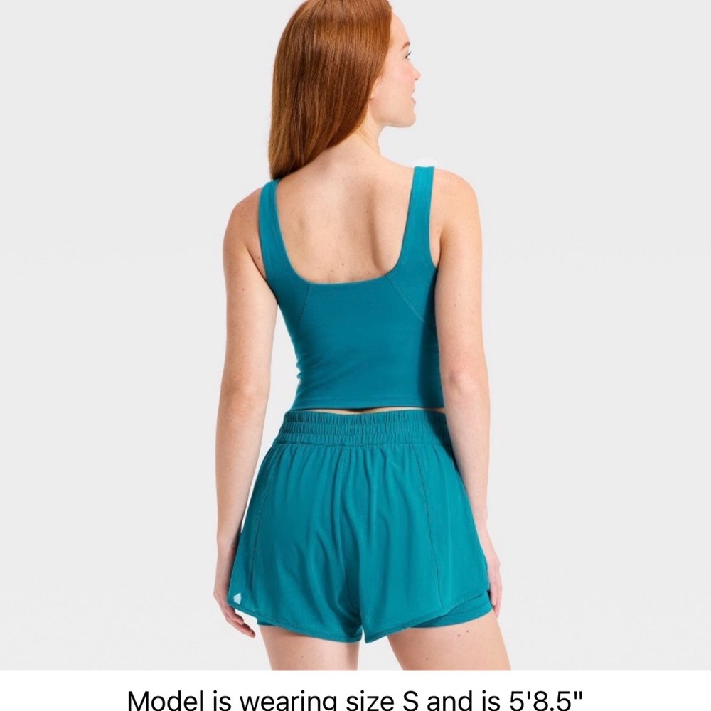 Teal Tank Top and Shorts Set